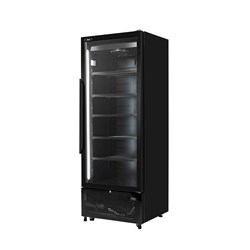 Austral Upright 1 Door Glass Fridge 678L Black BV770 W VS