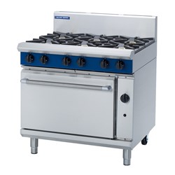 Blue Seal Evolution Range Oven & 6 Burner Cooktop Gas 900mm G506D