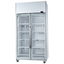 Skope 2 Glass Door Fridge White 980L TME1000N-A WHT