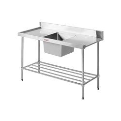 Simply Stainless Left-Hand Feed Inlet Bench 1200mm SS08.1200L 