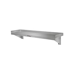 Simply Stainless 600mm wide Solid Wall Shelf SS10.0600 
