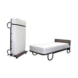 Rollaway Bed Upright with Mattress 1970x690x1070mm Compass