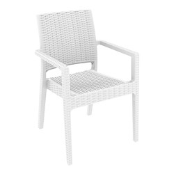 Ibiza Arm Chair White 460mm Siesta