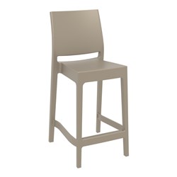 Maya Bar Stool 65 Taupe 650mm Siesta