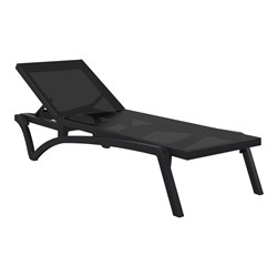 Pacific Sunlounger Black/Black 4242105