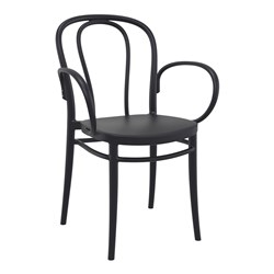 Victor XL Chair Black 440mm Siesta