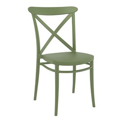 Cross Chair Olive Green 440mm Siesta