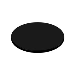 Black Tabletop Round 600mm Werzalit