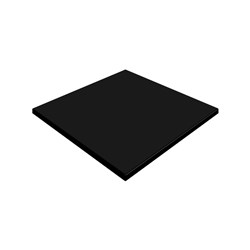 Black Tabletop Square 600mm Werzalit