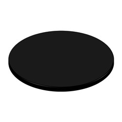 Black Tabletop Round 800mm Werzalit