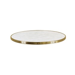 Marble Bistro Tabletop Round 600mm Werzalit