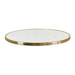 Marble Bistro Tabletop Round 700mm Werzalit