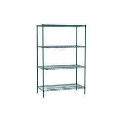 Shelving Kit 4 Tier Green Wire Shelf 535X1065x1895mm