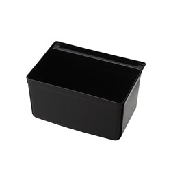 4406257 - Kleaning Essentials 3 Tier Trolley Plastic Utility Bin Black Small