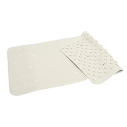 Bath Mat Rubber White 400x700mm Compass