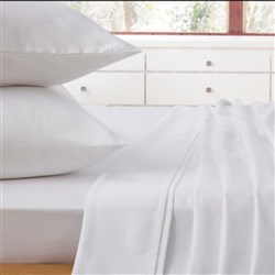 Easy Care Flat Sheet White Queen Choyer