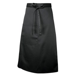 Bistro 3/4 Apron With Pockets Black 810x700mm Chef Works