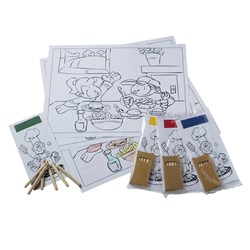 Kids Colouring Cutlery Pouch & Placemat Europochette