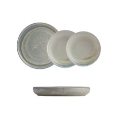 Cloud Stacka Plates White & Blue Moda