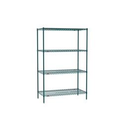 Shelving Kit 4 Tier Green Wire Shelf 535X915x1895mm