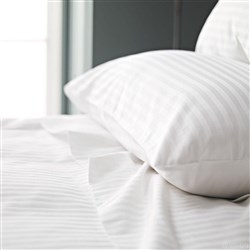 Top Sheet Sb Satin Stripe 12Mm White 180 X 300Cm (15)
