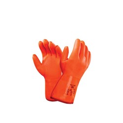 Freezer Glove Polar Grip Pvc 9 Orange Foam Lined (6/72)