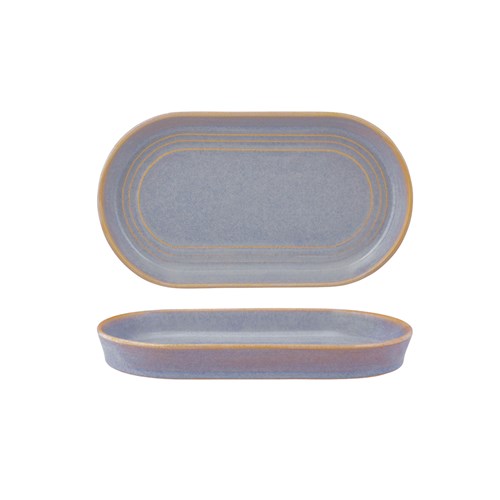 Urban Loft Oval Serve Platter 240X135x25mm Azure Blue