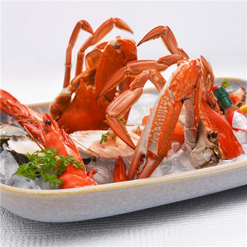 URBAN LOFT RECT SERVE PLATTER 365X270X50MM AZURE