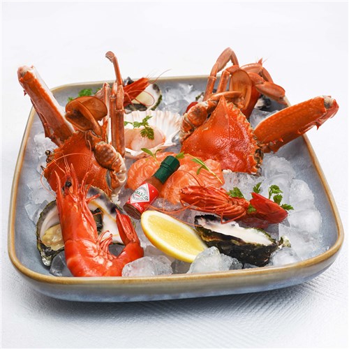 URBAN LOFT RECT SERVE PLATTER 365X270X50MM AZURE