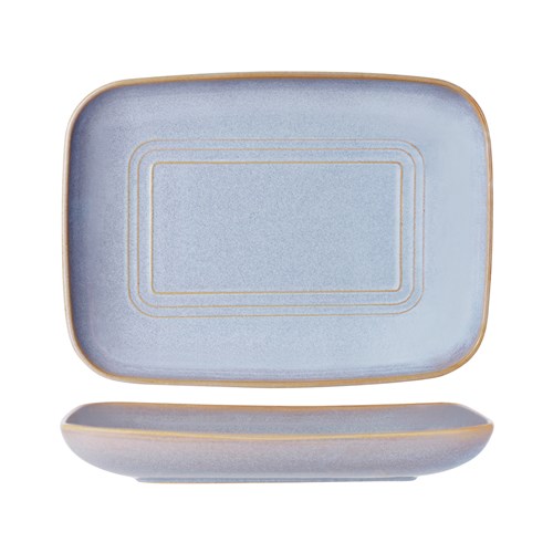 URBAN LOFT RECT SERVE PLATTER 365X270X50MM AZURE