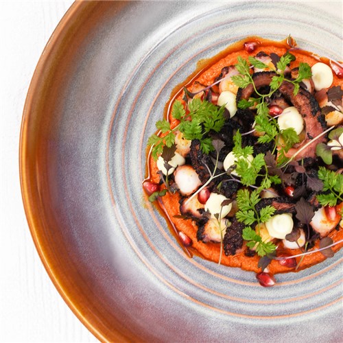 Urban Loft Rnd Plate 220X20mm Auburn