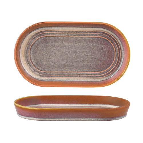 Urban Loft Oval Serve Platter 240X135x25mm Auburn