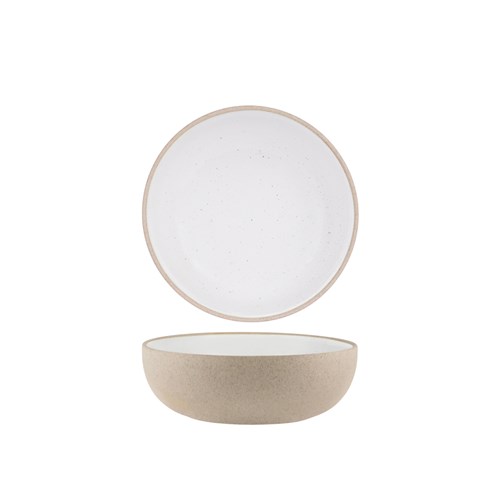 1036531 SOHO RND DEEP BOWL 170X55MM WHT PEBBLE
