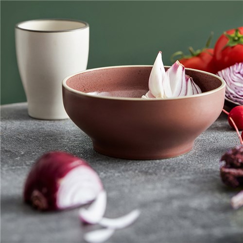 Mod Round Bowl Smokey Plum 182mm