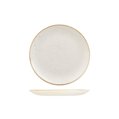 1076395 - Stonecast Coupe Plate 217Mm Barley Wht
