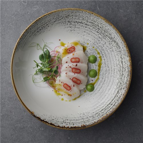 ACCENTS COUPE PLATE JASPER GREY