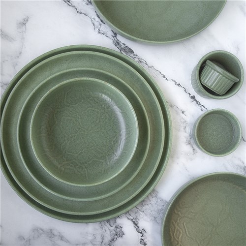 Maze Ribbed Ramekin Kale 80mm