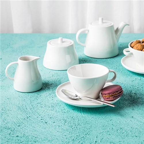 Serenity Cappuccino Saucer White