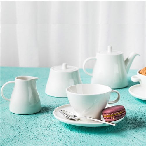 Serenity Cappuccino Saucer White