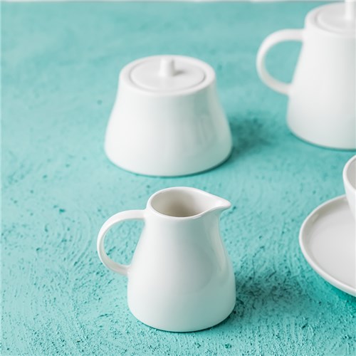 Serenity Sugar Pot with Lid White