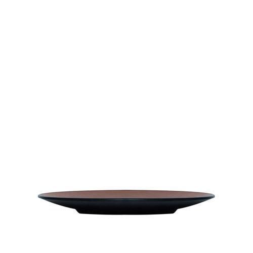 Dual Colour Melamine Plate Black/Brown 205mm CouCou