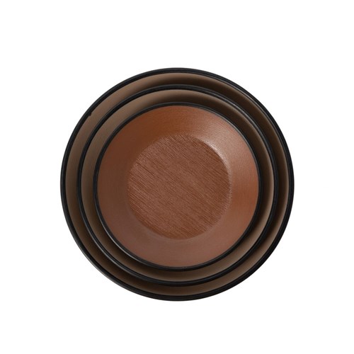 Dual Colour Melamine Sauce Dish Black/Brown 130mm CouCou