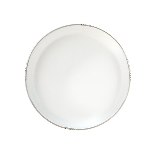 Bistrot Plate White Grey Rim 280mm Pro.mundi