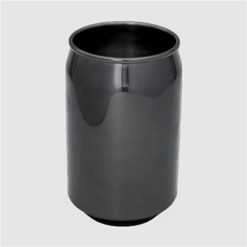Can Shape Tumbler 500Ml Blk Chrome 6/Set