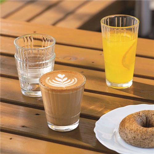 Stack Up Cross Old Fashioned Glass 210ml Tempered