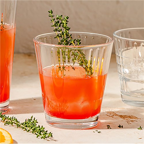 Stack Up Cross Old Fashioned Glass 260ml Tempered