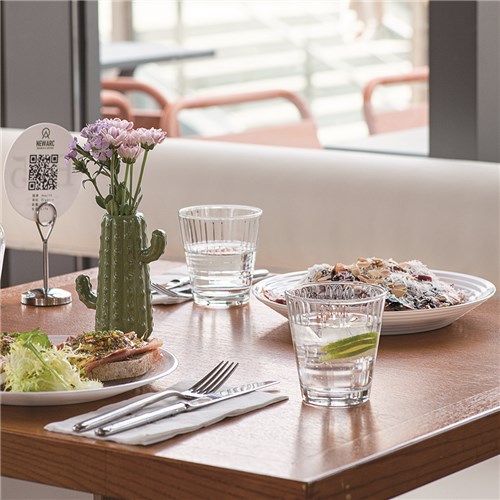 Stack Up Cross Old Fashioned Glass 260ml Tempered