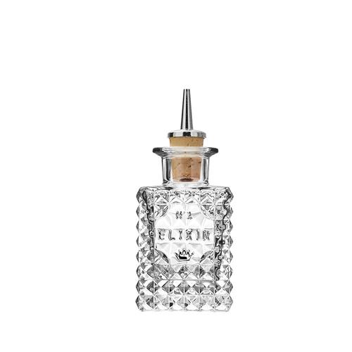 Elixir No.1 Dash Bitter Glass Bottle with Pourer 100ml Luigi Bormioli