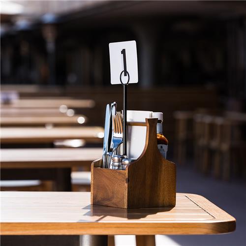 Cutlery Caddy Rectangle Wood 230mm Moda