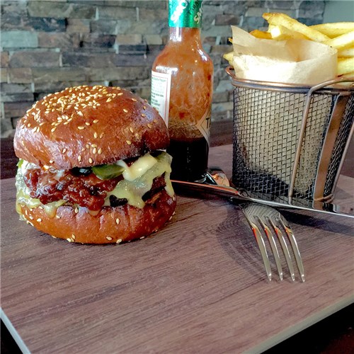 Melamine Serving Board Rectangle Wood 500mm Ryner